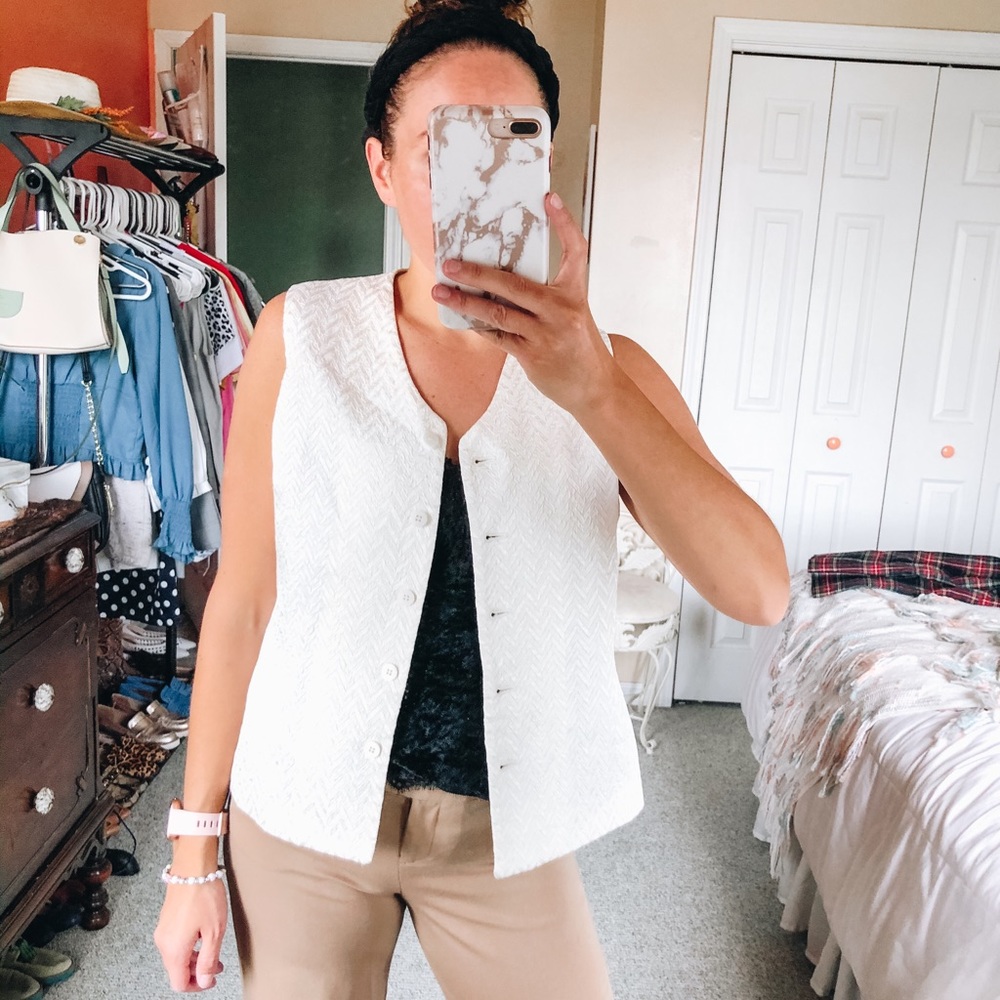 TWO Vintage Style Vests / One is Asian Style Sz6&8